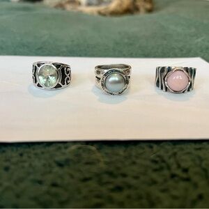 Solid 925Silver Stamped ISRAEL SILVER RINGS